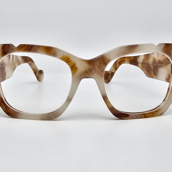 Fenty FY400171 55E Brown Ivory Marble Sunglasses Frame w/ Case Italy 54-20-145 main image 13